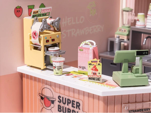 Pièce Miniature Double Joy Bubble Tea DIY - Rolife – Image 3