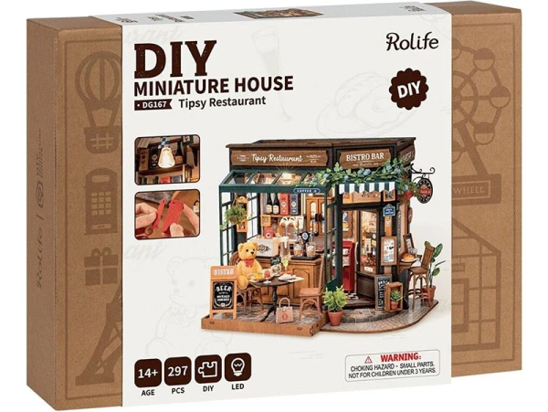 Pièce Miniature Tipsy Restaurant DIY - Rolife – Image 2
