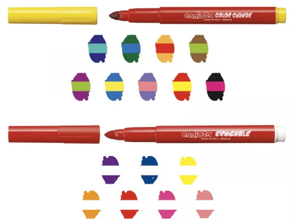 Pochette De 20 Feutres à L'encre Magique Et Effaçable - Carioca Magic Erasable & Color Change – Image 2