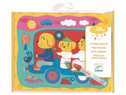 Djeco Pochette De Coloriage Des Petits - Coloriage Magique - Caché En Route