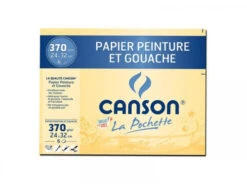 Pochette Papier Peinture Et Gouache Canson - 24 X 32 Cm 370 G/m²