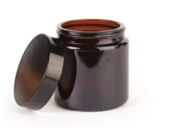 Pommadier En Verre Ambré Pour Bougie - 120 Ml