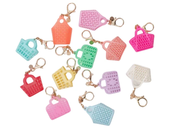 Porte-clef Sac De Plage Rétro Fuchsia - Sun Jellies – Image 2