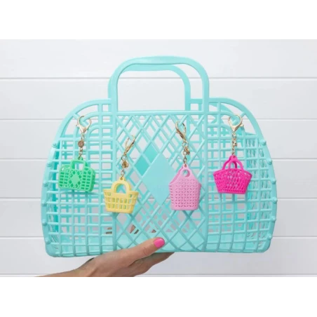 Porte-clef Sac De Plage Rétro Fuchsia - Sun Jellies – Image 6