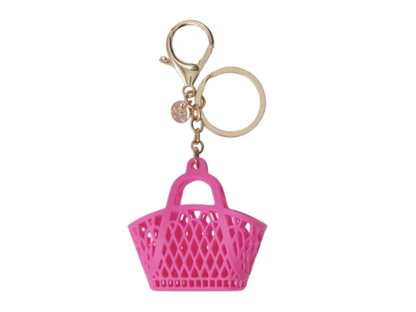 Porte-clef Sac De Plage Rétro Fuchsia - Sun Jellies