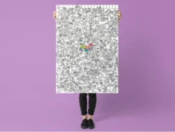 Poster à Colorier - Kitty : Le Poster Géant Pour Enfant