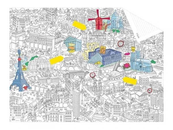 Poster Géant En Papier à Colorier - France - OMY – Image 4