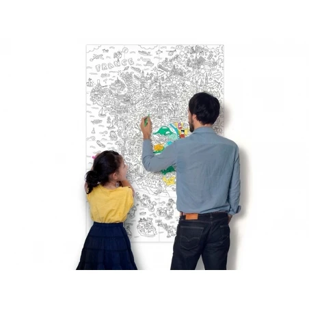 Poster Géant En Papier à Colorier - France - OMY – Image 6