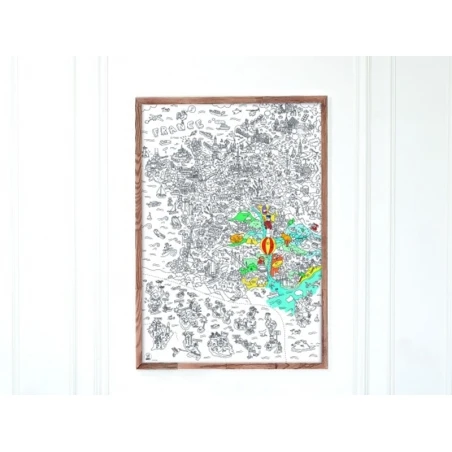 Poster Géant En Papier à Colorier - France - OMY – Image 7