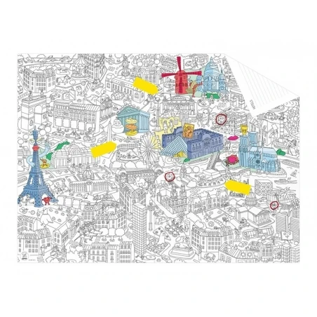 Poster Géant En Papier à Colorier - France - OMY – Image 8