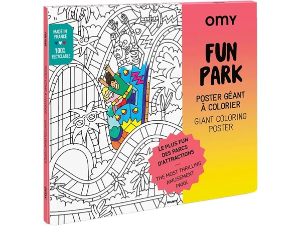 Poster Géant à Colorier Fun Park - OMY