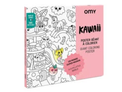Poster Géant à Colorier KawaÏ Un Monde Super Mignon - OMY
