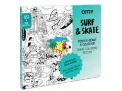 Poster Géant à Colorier Surf & Skate - OMY