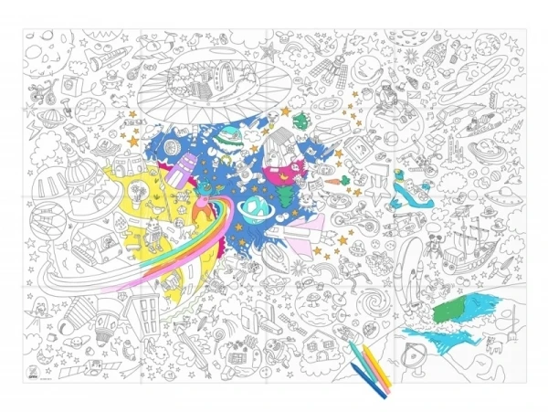 Poster Géant En Papier à Colorier - COSMOS - OMY – Image 2