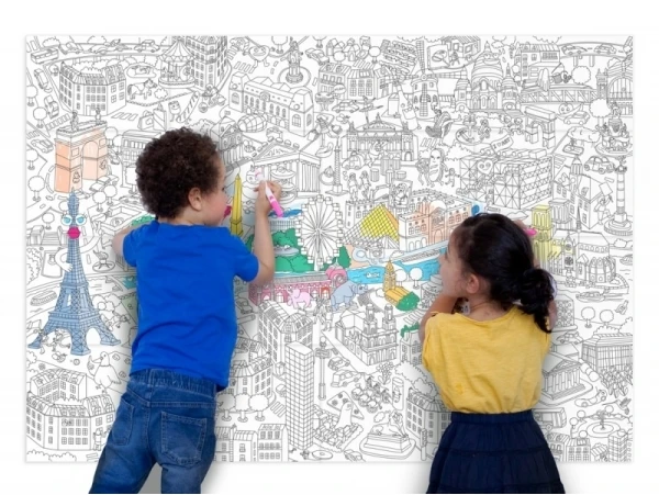 Poster Géant En Papier à Colorier - PARIS - OMY – Image 3