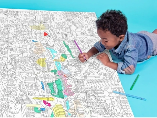 Poster Géant En Papier à Colorier - PARIS - OMY – Image 4