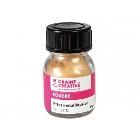 Poudre Effet Métallique Or Pour Les Créations En Pâte Polymère – Image 6
