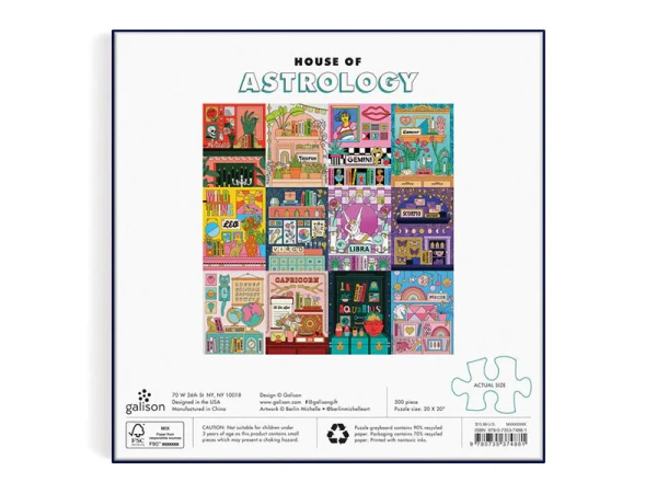 Puzzle House Of Astrology - 500 Pièces - Galison – Image 4