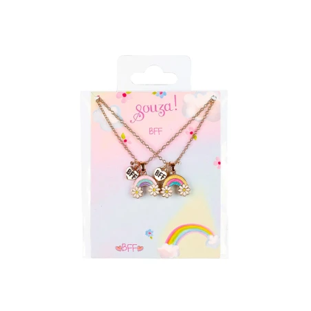 Set De 2 Colliers Best Friends Forever Arc-en-ciel – Image 3