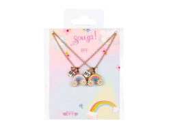 Set De 2 Colliers Best Friends Forever Arc-en-ciel