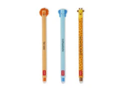 Set De 3 Stylos à Encre Gel Effaçable Savane Sauvage - Legami