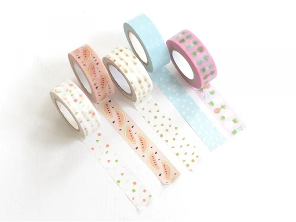 Set De 5 Masking Tapes - Pastèque / Ananas