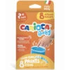 CARIOCA Set De 8 Peintures à Doigts Pour Enfants Dès 2 Ans - 8 X 50 Ml