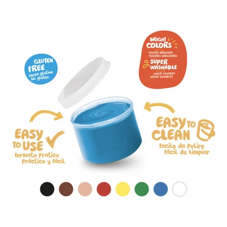 CARIOCA Set De 8 Peintures à Doigts Pour Enfants Dès 2 Ans - 8 X 50 Ml – Image 5