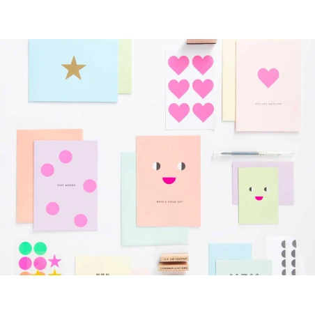 Set De Cartes Et Enveloppes B6 - Rainbow Pastel – Image 6