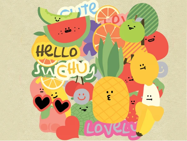 Stickers Fruits En Folie – Image 2