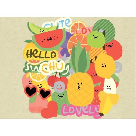 Stickers Fruits En Folie – Image 4