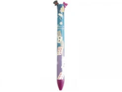 Stylo Bicolore Noir Et Fuchsia - Alice - Legami